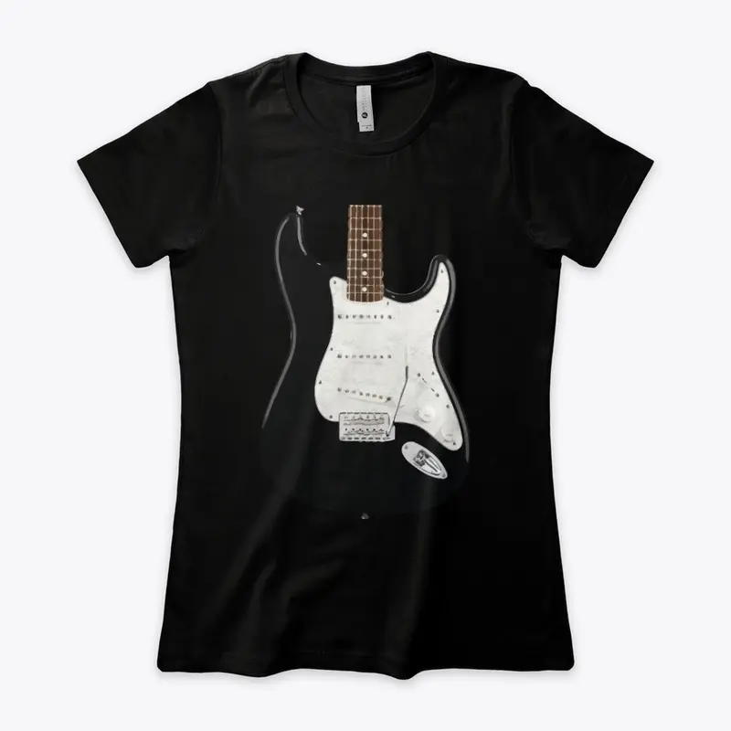 Women's Vintage Black Strat Tee