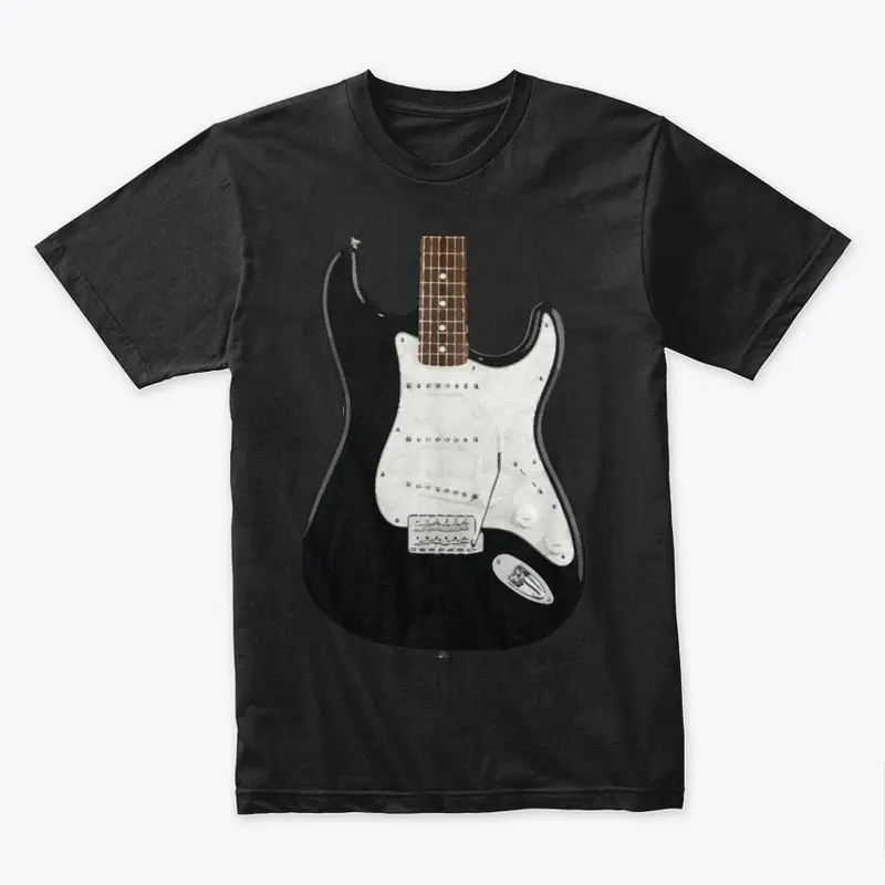 Vintage Black Strat Guitar Tee